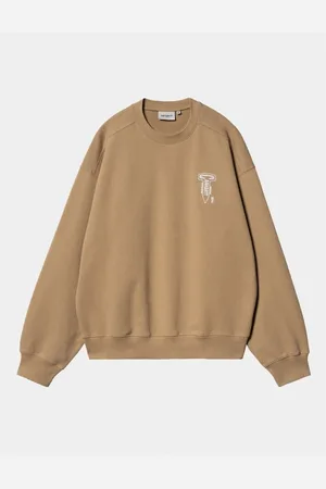 Carhartt Jersey Sudadera Cross Screw Peanut-Blanca para hombre