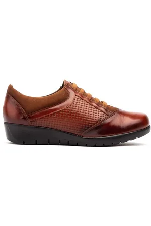 Cbp - Conbuenpie Zapatos Cpb | Zapatillas piel casual marrones | Mujer para mujer