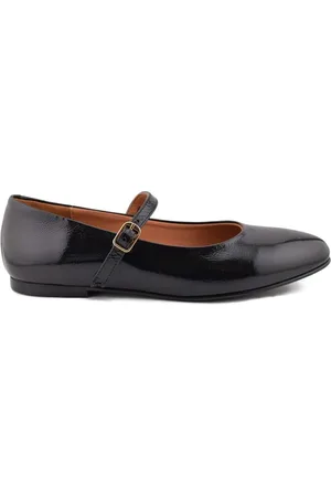 CASUAL Bailarinas Zapatos Bailarinas de piel negros para mujer