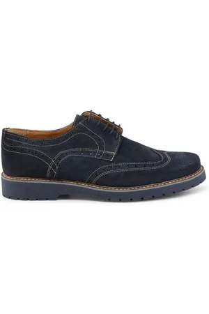 Duca Di Morrone Zapatos Bajos Tancredi - Suede Blue para hombre