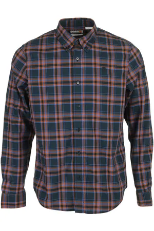 Timberland Camisa manga larga Stretch Poplin Check Shirt Angora Yd para hombre