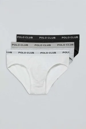 Polo Club® Boxer PACK - 3 SLIPS UNDERPANTS PC B-G-W para hombre