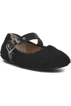 HADEL Bailarinas PELLICCIA NERO para mujer
