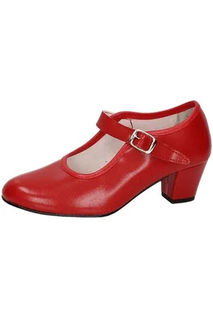 Pasos De Baile Zapatos de tacón Sevillanas flamencos para niña