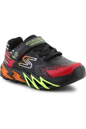 Skechers Sandalias S-Lights Flex-Glow Bolt 400138L-BKRD Black/RED para hombre