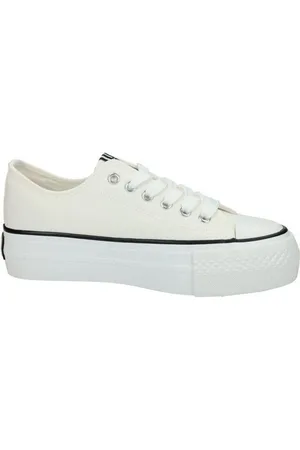 B&amp;w Zapatillas Zapatillas canvas para niña