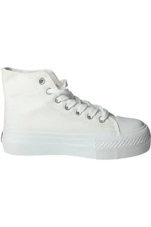 B&amp;w Zapatillas Botines canvas para niña
