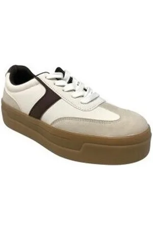 Bienve Zapatillas deporte Zapato señora ad3399 beig para mujer