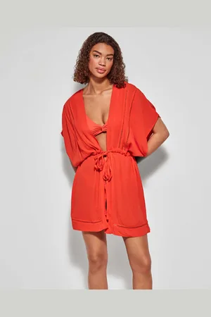GISELA Vestidos Caftán ajustable en cintura para mujer