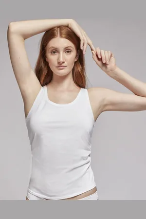 GISELA Camiseta tirantes Camiseta interior tirantes algodón para mujer
