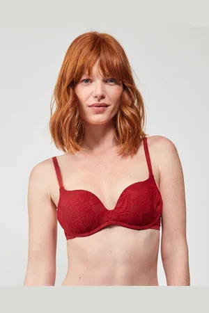 GISELA Sujetador Sujetador push up sin aro con diseño actual para mujer