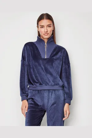 GISELA Jersey Jersey en tejido de terciopelo elástico satén para mujer