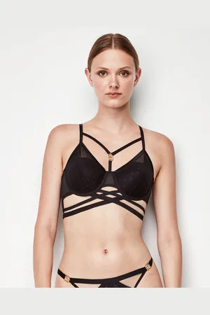 GISELA Braguitas Sujetador bralette tiras en escote para mujer