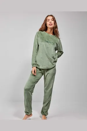 GISELA Pijama Pijama de Tweety en micropolar elástico, ajuste pe para mujer