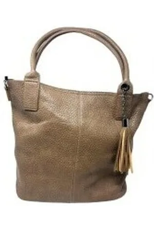 Bienve Bolso de mano Complementos señora l-0311 taupe para mujer
