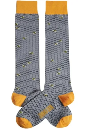 Jimmy Lion Calcetines altos Bees para mujer