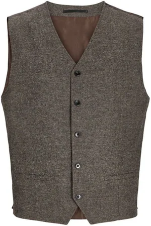 JACK & JONES Chaquetas 12262201 WINTER TWILL WAISTCOAT-SLATE para hombre