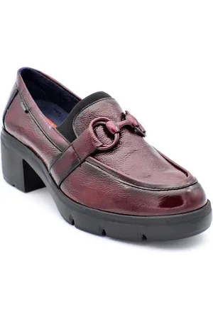 Fluchos Mocasines F2111 Burdeos para mujer