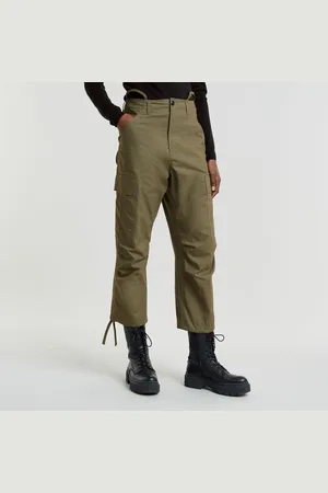 G-Star Pantalones D25251-D714 CARGO CROPPED-B230 SHADOE OLIVE para mujer
