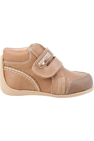 Angelitos Botas 610 BOTA VELCRO Camel para mujer