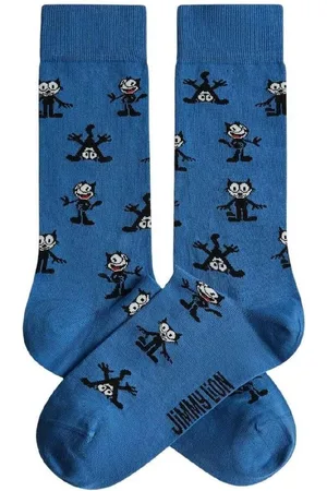 Jimmy Lion Calcetines Felix Patern blue para mujer