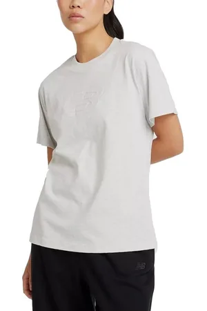 New Balance Tops y Camisetas EMBOSSED LOGO JERSEY T-SHIR para mujer