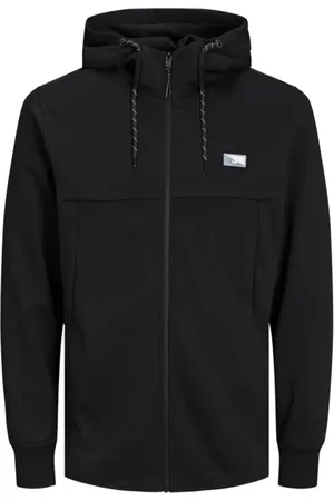 JACK & JONES Jersey 12204926 JCOAIR SWEAT ZIP HOOD NOOS BLACK para hombre