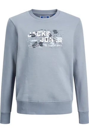JACK & JONES Jersey 12263379 JCOOUTDOOR LOGO SWEAT CREW NECK JNR FLINT STONE para niño