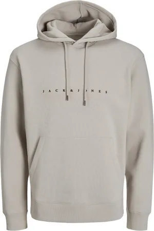 JACK & JONES Jersey 12233972 JJESTAR JJ SWEAT HOOD NOOS MOONBEAM para hombre