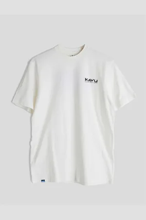 Kavu Camiseta Camiseta Klear Above Etch Art Tee Blanca para hombre