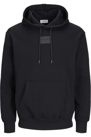 JACK & JONES Jersey 12256841 JJHAKKAI SWEAT HOOD BLACK para hombre