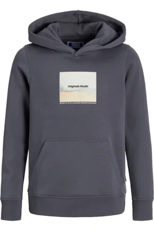 JACK & JONES Jersey 12267454 JORVESTERBRO NEWTON BOXFRONTSWEAT BF JNR IRON GATE para niño
