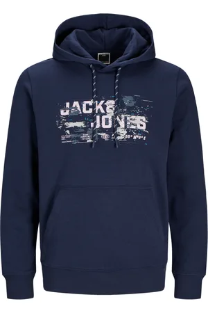 JACK & JONES Jersey 12261670 JCOOUTDOOR LOGO SWEAT HOOD SN NAVY BLAZER para hombre
