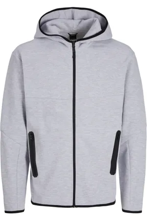 JACK & JONES Jersey 12260150 JCOFUSION SWEAT ZIP HOOD NOOS LIGHT GREY para hombre