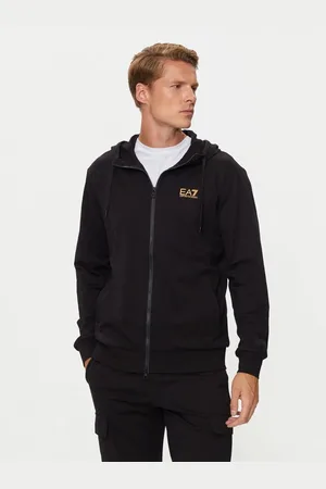 EA7 Jersey 8NPM33 PJVRZ-0208 BLACK para hombre