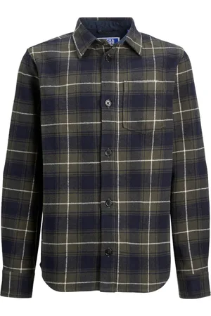 JACK & JONES Camisa manga larga 12260989 JORJAMES FLANNEL CHECK SHIRT LS JNR SKY CAPTAIN para niño