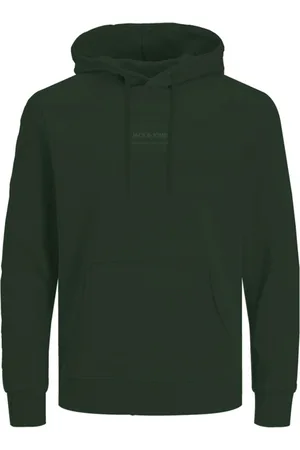 JACK & JONES Jersey 12256841 JJHAKKAI SWEAT HOOD KOMBU GREEN para hombre