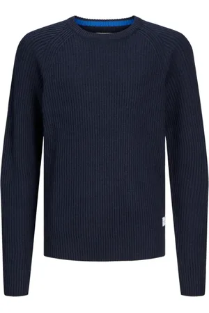 JACK & JONES Jersey 12258886 JJPANNEL KNIT CREW NECK AW24 JNR NAVY BLAZER para niño