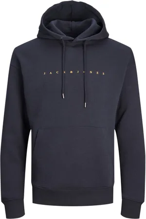 JACK & JONES Jersey 12233972 JJESTAR JJ SWEAT HOOD NOOS DARK NAVY para hombre