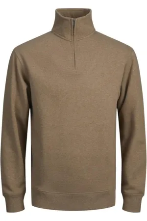 JACK & JONES Jersey 12262791 JPRCCLOGAN SWEAT HALF ZIP SHITAKE para hombre