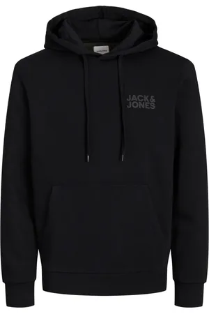 JACK & JONES Jersey 12152840 JJECORP LOGO SWEAT HOOD NOOS BLACK SMALL PRINT para hombre