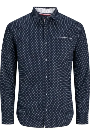 JACK & JONES Camisa manga larga 12235969 JJEREMY DETAIL SHIRT LS NOOS SKY CAPTAIN para hombre