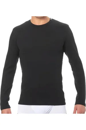 Emporio Armani Camiseta manga larga Eagle Piquet para hombre