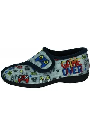 Cabrera Pantuflas Chinelas game over para niño