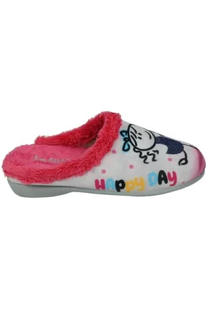 VULCA-BICHA Pantuflas Chinelas happy day para niña
