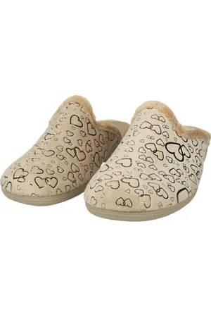 Calzarella Pantuflas Chinelas corazones para mujer