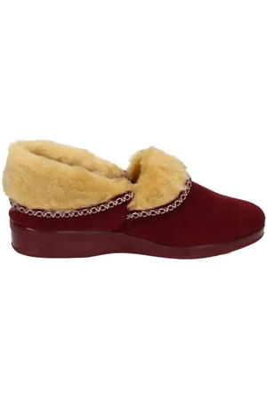 CHAPINES Pantuflas Zapatillas borrego para mujer