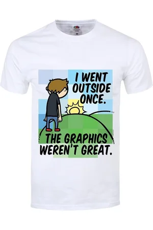 Grindstore Camiseta manga larga I Went Outside Once para hombre