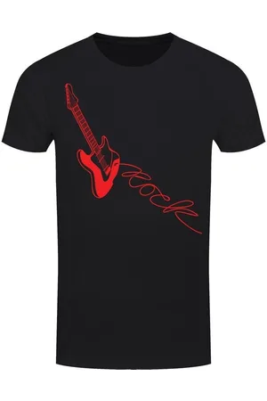 Grindstore Camiseta manga larga Guitar Rock Lead para hombre