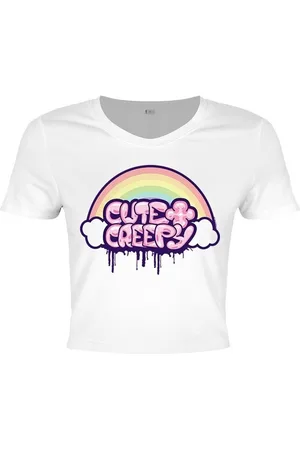 Grindstore Camiseta manga larga Cute Creepy para mujer
